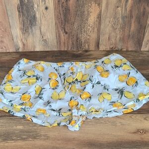 Free Assembly Lemon Print Women's Pajama Shorts XL            W141